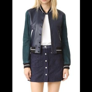 Rag and bone siggy navy suede skirt size 10